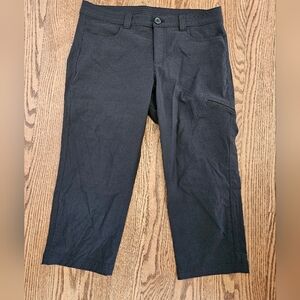 Eddie Bauer Capri Pants Women's Size 8 Black With Side Zipper